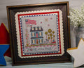 CHERRY BLOSSOMS "Home Of The Free" Counted Cross Stitch Pattern, Chart, Paper Pattern
