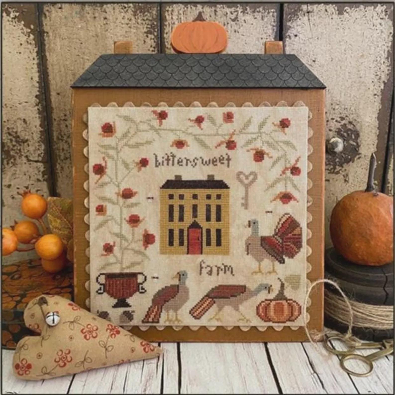 Teresa Kogut Creative Whims "Bittersweet Farm" Counted Cross Stitch Pattern, Chart, Pattern Only
