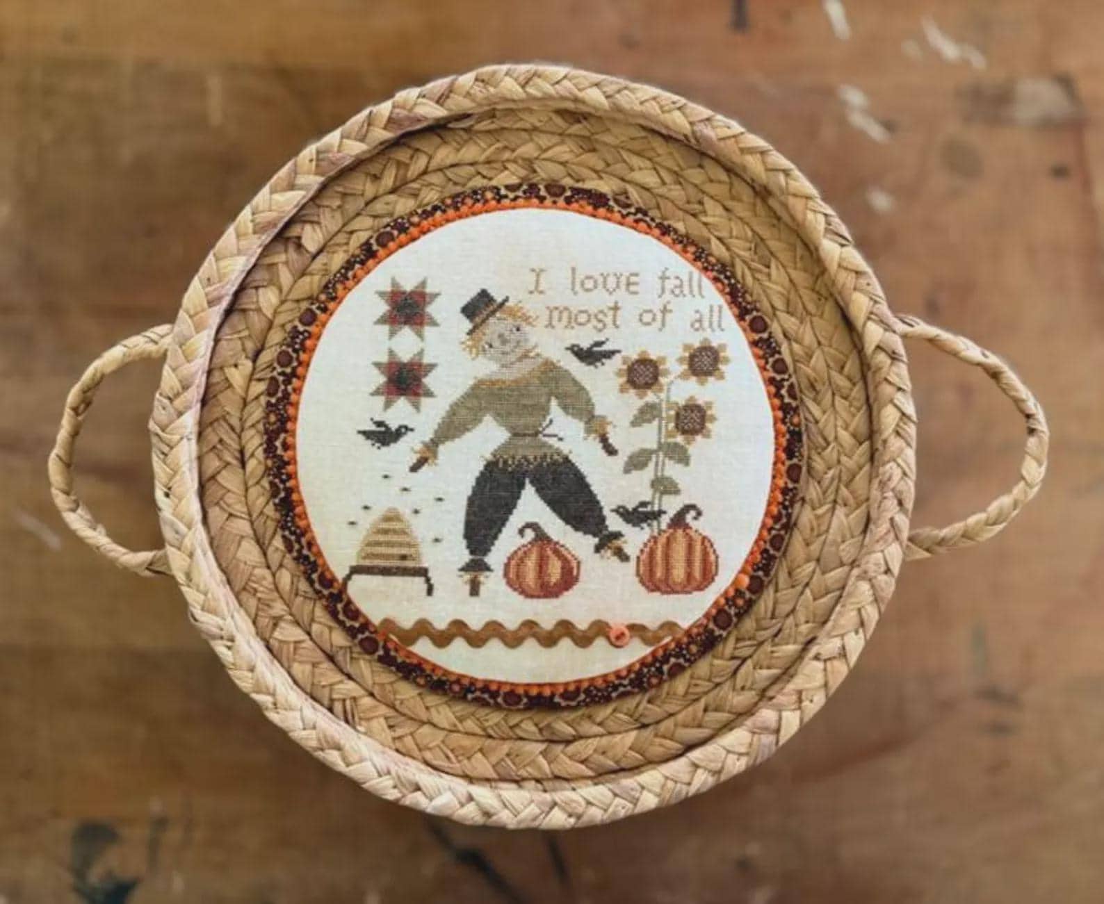 Teresa Kogut Creative Whims "I Love Fall" Counted Cross Stitch Pattern, Chart, Pattern Only
