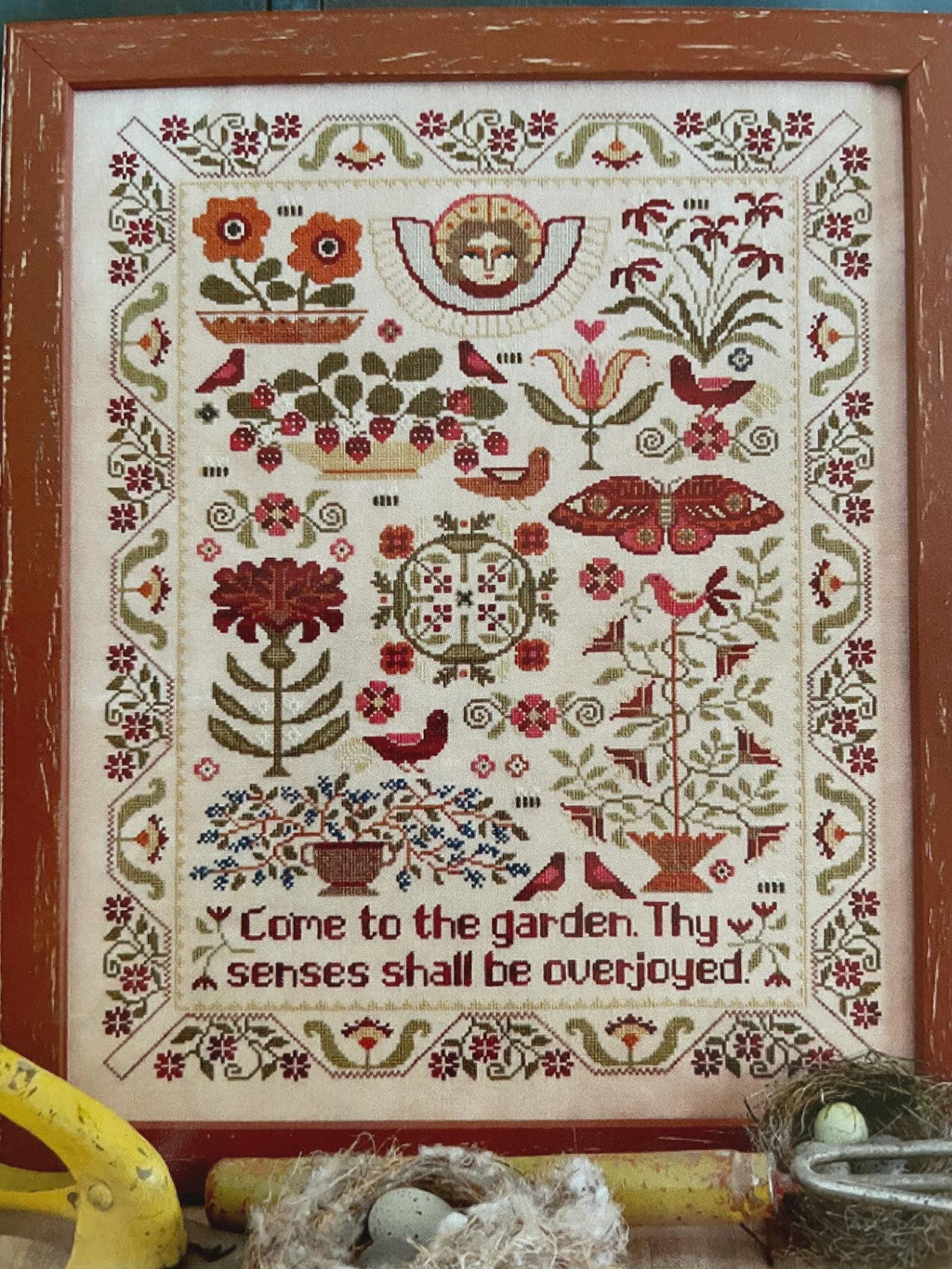 Teresa Kogut Creative Whims "Come To The Garden" Counted Cross Stitch Pattern, Sampler, Chart, Pattern Only