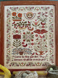 Teresa Kogut Creative Whims "Come To The Garden" Counted Cross Stitch Pattern, Sampler, Chart, Pattern Only