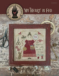 Teresa Kogut Creative Whims "My Heart Is Fed" Counted Cross Stitch Pattern, Sampler, Chart, Pattern Only