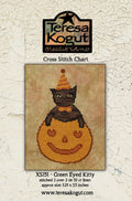 Teresa Kogut Creative Whims "Green Eyed Kitty" Counted Cross Stitch Pattern, Chart, Pattern Only