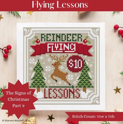 SHANNON CHRISTINE DESIGNS "Flying Lessons" Counted Cross Stitch Pattern, Chart, Pattern Only