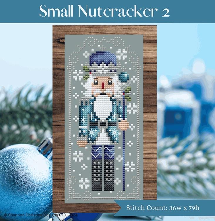 SHANNON CHRISTINE DESIGNS "Small Nutcracker 2" Counted Cross Stitch Pattern, Christmas, 2025 Needlework Marketplace Release, Pattern Only