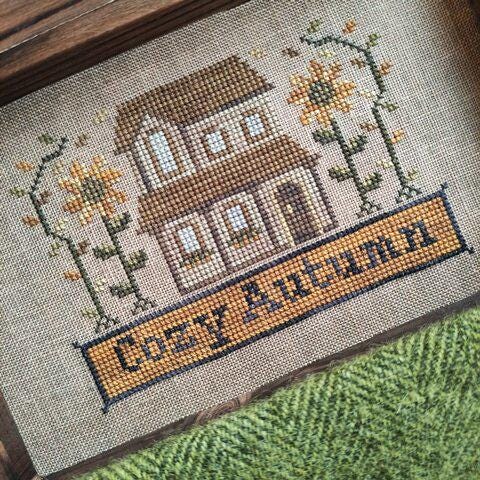 PUNTINI PUNTINI "Cozy Autumn - Seasons Houses" Counted Cross Stitch, Chart, Pattern Only