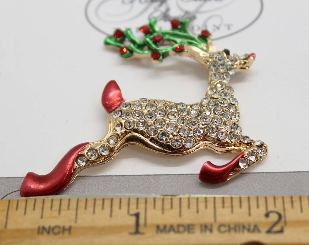 Kelly Clark Studio ~ Reindeer Needle Minder, Needle Dock, Canvas Magnet, Needle Garage, Needleminder