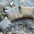 LITTLE ROBIN DESIGNS "Springtime Snippets" Counted Cross Stitch Pattern, Chart, 3 Designs, Pattern Only