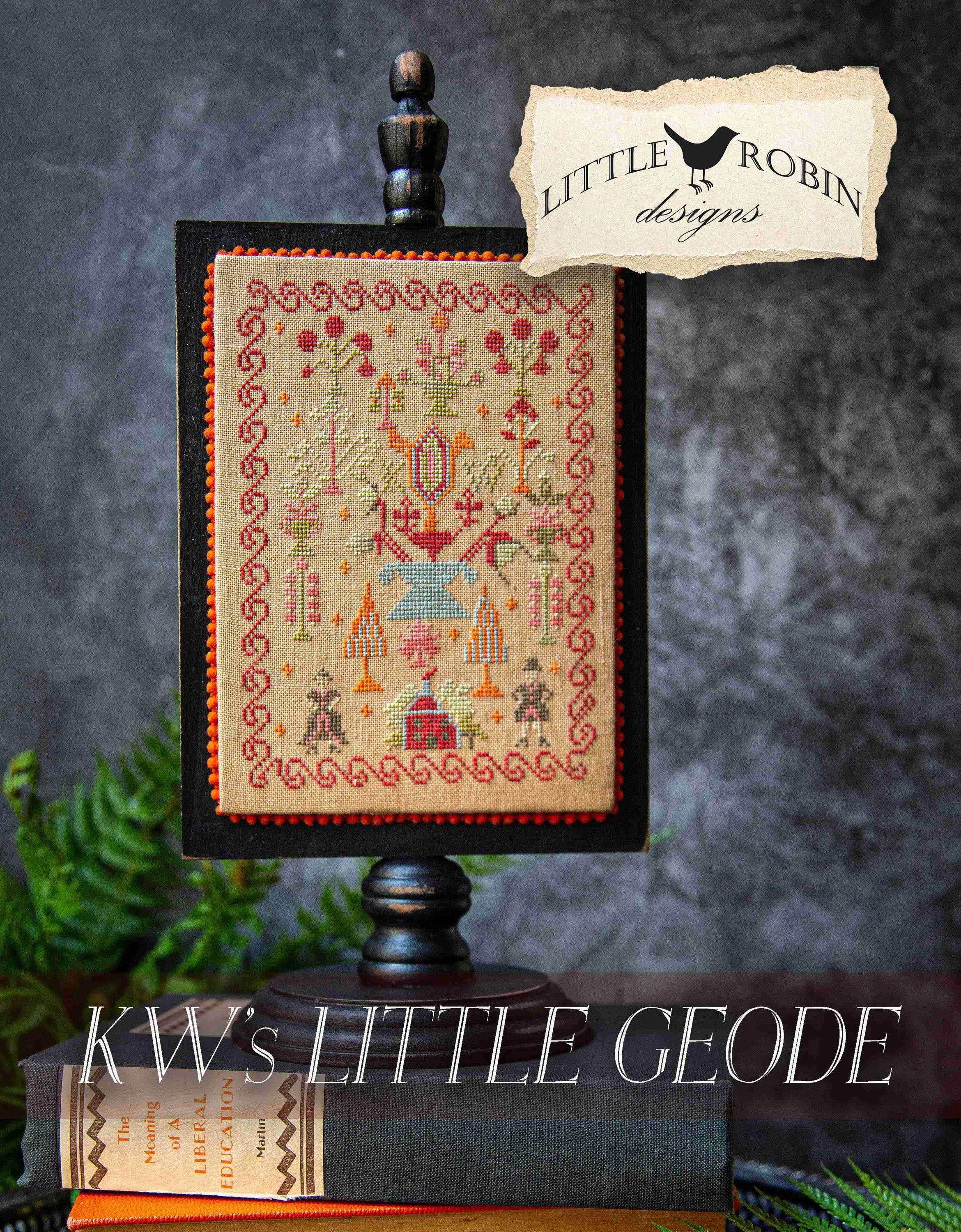 Little Robin Designs "KW's Little Geode" Counted Cross Stitch Pattern, Chart, Needlework Marketplace 2025, Pattern Only