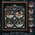 LOLA CROW "Christmas Monsters" Counted Cross Stitch Pattern, Needlework Marketplace 2025, Chart, Pattern Only