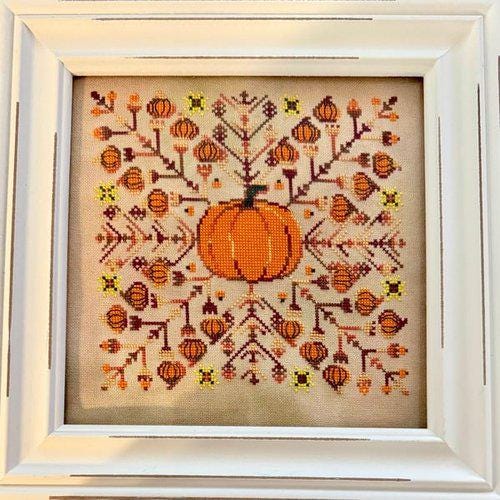SALTY STITCHER DESIGNS "Pumpkin Patch" Counted Cross Stitch Pattern, Chart, Autumn, Pattern Only