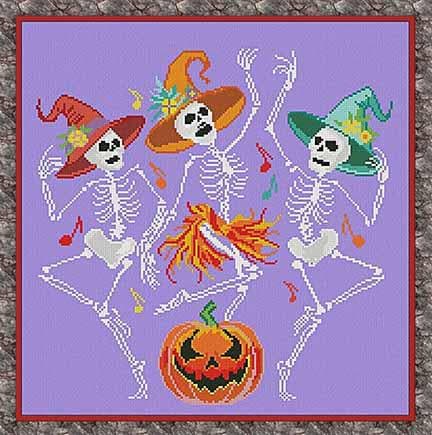 ALESSANDRA ADELAIDE NEEDLEWORKS "Black Hole Disco" Counted Cross Stitch Pattern, Halloween, Pattern Only