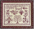 ROSEWOOD MANOR "Red Peacocks" Counted Cross Stitch Pattern, Chart, Sampler, Needlework Marketplace 2025, Pattern Only