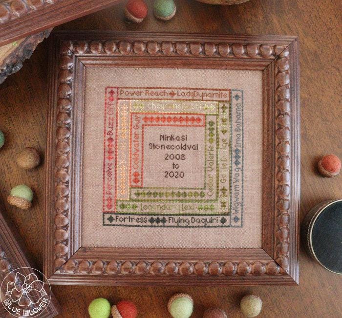 THE BLUE FLOWER "Of Many Lives"  Counted Cross Stitch Pattern  3 Designs, Pattern Only