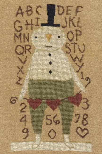 TERESA KOGUT Creative Whims "Stu Snowman"  Counted Cross Stitch Pattern  Sampler, Pattern Only