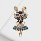 KINGSLAND NEEDLE MINDERS ~ Rabbit w Glasses Needle Minder, Needle Dock, Canvas Magnet, Needle Garage, Needleminder