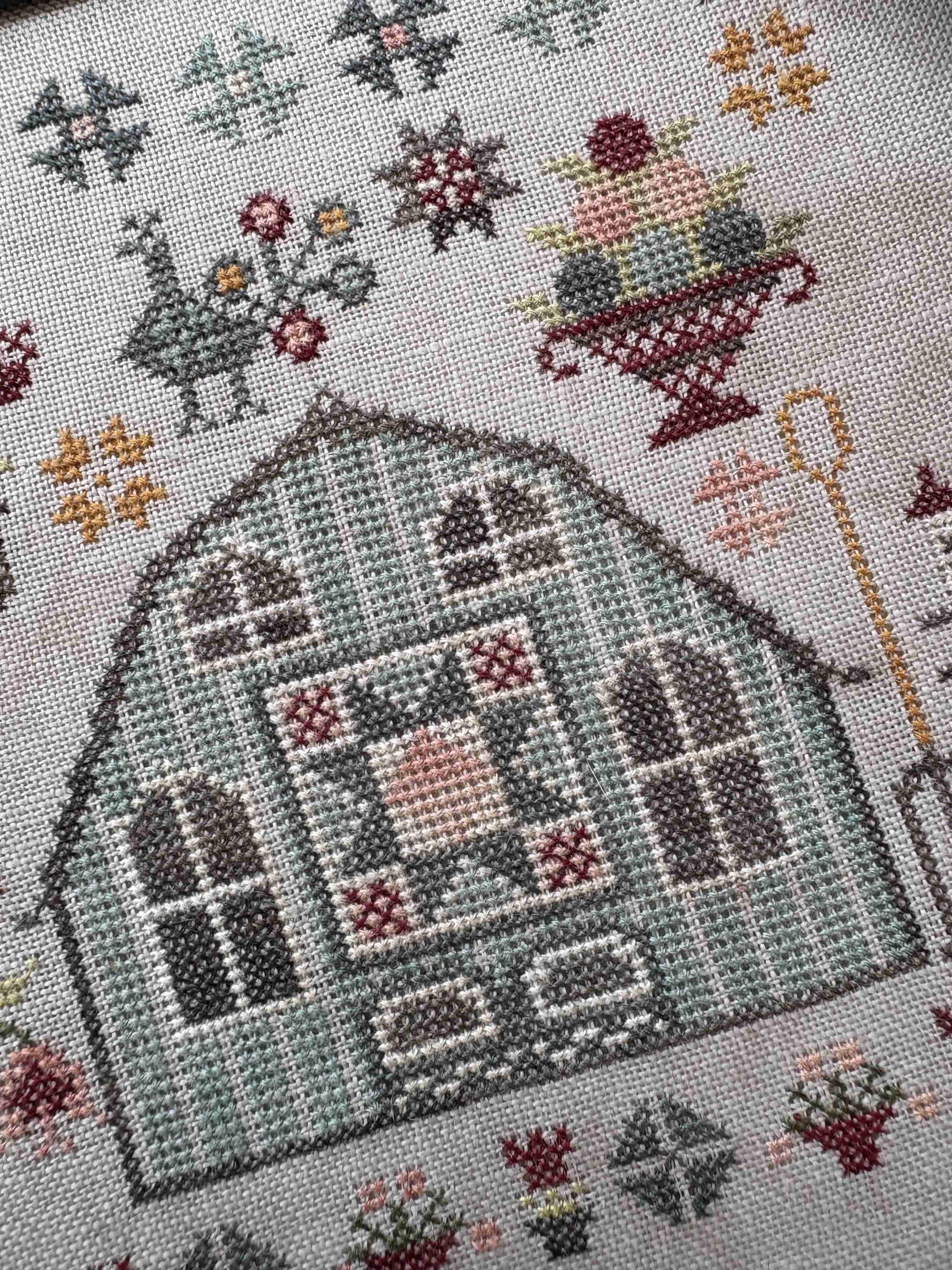 Pansy Patch Quilts & Stitchery "Summer Quilt Barn" Counted Cross Stitch, Needlework Marketplace 2025, Pattern Only