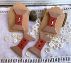 Rovaris ~ Ceramic Bobbin / Spool Button, Handcrafted and Imported from Samone, Italy