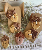 Rovaris ~ Ceramic Acorn Buttons, Handcrafted and Imported from Samone, Italy