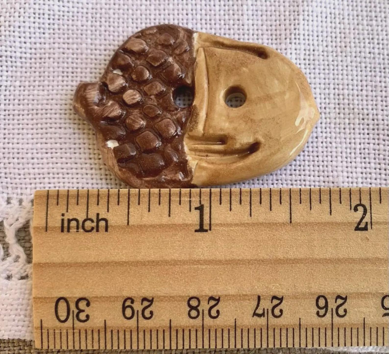 Rovaris ~ Ceramic Acorn Buttons, Handcrafted and Imported from Samone, Italy