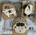 Rovaris ~ Ceramic Sheep Button, Handcrafted and Imported from Samone, Italy