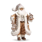 Santa Figurine ~ 18" Gingham Gingerbread Christmas Santa Figure ~ Free Shipping ~ Christmas Decor K124 ~ New for 2025