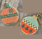 DECEMBER STITCHES "Festive Baubles - Set of 2" Counted Cross Stitch Pattern, Needlework Marketplace 2025, Pattern Only