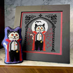 DECEMBER STITCHES "Midnight Cat" Counted Cross Stitch Pattern, Needlework Marketplace 2025, Pattern Only