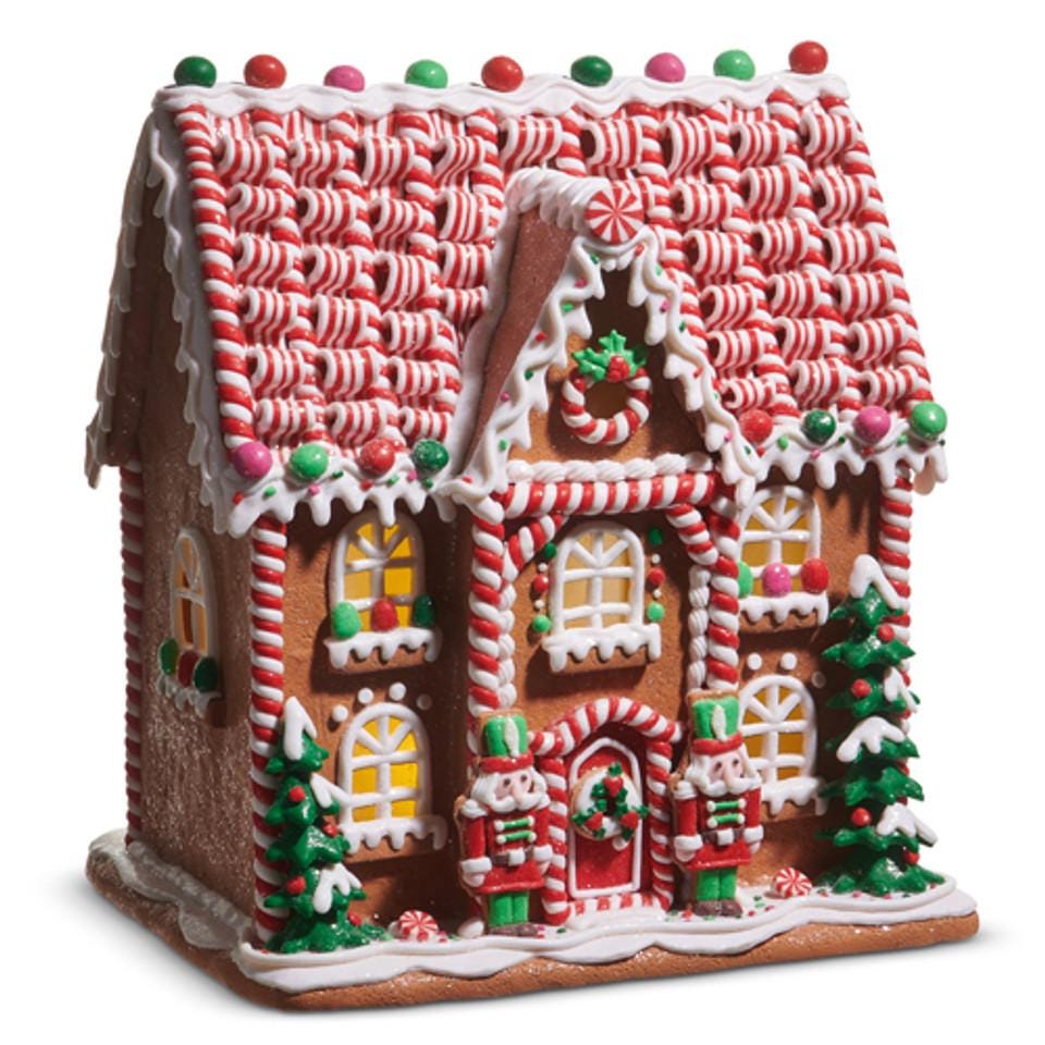 Christmas Decor ~ 14"Gingerbread House ~ Lighted Multicolor ~ Christmas Decoration ~ Christmas Decor K113 ~ New for 2025
