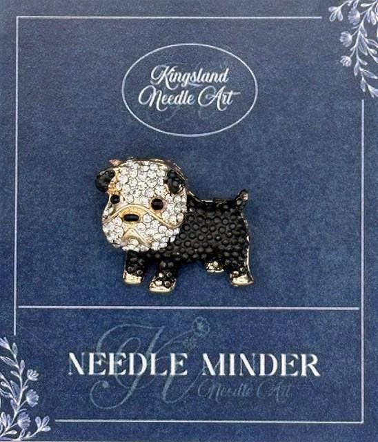KINGSLAND NEEDLE MINDER ~ Bull Dog Needle Minder, Needle Dock, Needle Nanny, Canvas Magnet, Needle Garage, Needleminder