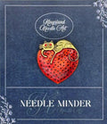 KINGSLAND NEEDLE MINDER ~ Strawberry Kitty Cat Needle Minder, Needle Dock, Needle Nanny, Canvas Magnet, Needle Garage, Needleminder