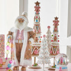 Gingerbread Trees ~ 23" Large Gingerbread Trees Christmas Decoration ~ Set of 2 ~ K109 ~ Free Shipping ~ New for 2025