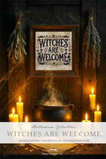 The PRIMITIVE HARE "Witches Are Welcome" Counted Cross Stitch Pattern Italy ~ Needlework Marketplace 2025