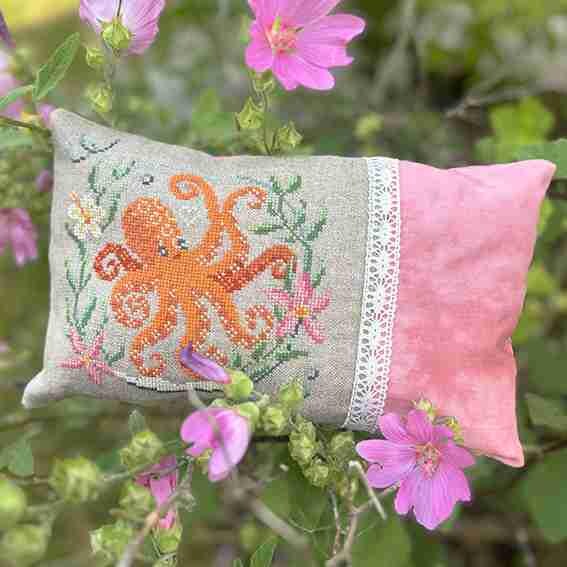 LOVE POPPET "Octopus Bubble"  Counted Cross Stitch  Needlework Marketplace 2025, Pattern Only