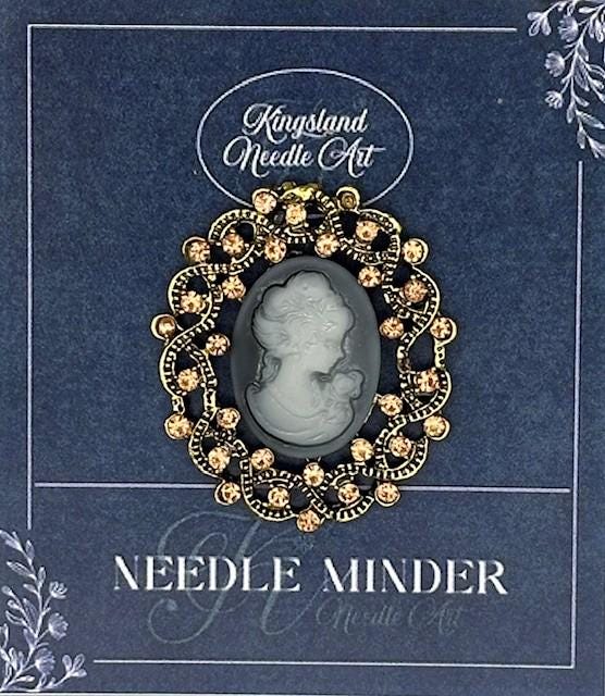 KINGSLAND NEEDLE MINDER ~ Cameo Needle Minder, Needle Dock, Needle Nanny, Canvas Magnet, Needle Garage, Needleminder