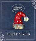 KINGSLAND NEEDLE MINDER ~ Crystal Santa Hat Needle Minder, Needle Dock, Needle Nanny, Canvas Magnet, Needle Garage, Needleminder