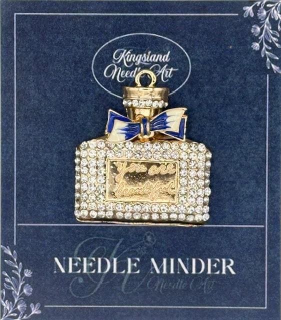 KINGSLAND NEEDLE MINDER ~ Perfume Bottle Needle Minder, Needle Dock, Needle Nanny, Canvas Magnet, Needle Garage, Needleminder