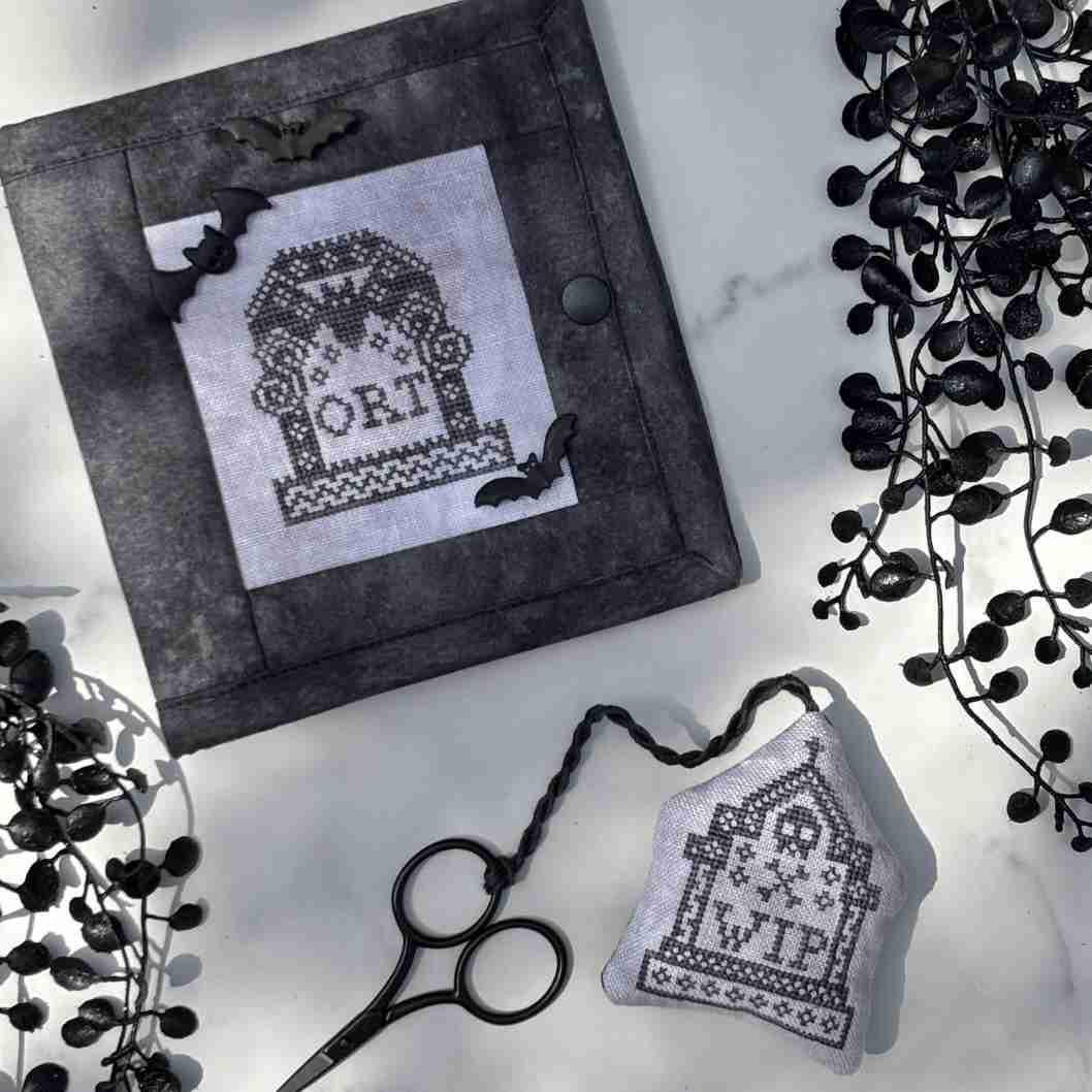 DIRTY ANNIE'S "Wip and Ort" Counted Cross Stitch Pattern, Chart, Fall, Halloween, Needlework Marketplace 2025, Pattern Only