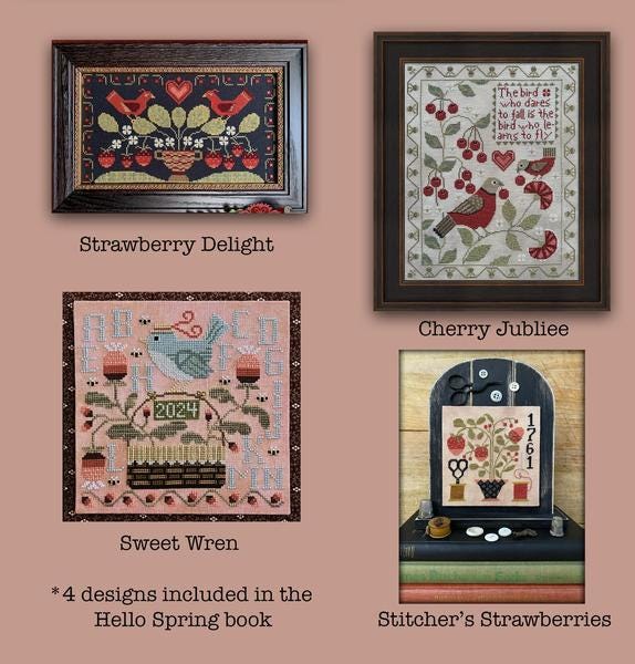 TERESA KOGUT'S Creative Whims "Hello Spring"  8 Charts Included  Cross Stitch Pattern  Nashville Needlework Market 2024