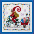 Tempting Tangles Designs "Santa's Speedy Delivery" Counted Cross Stitch Pattern, Chart, Pattern Only