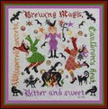 Tempting Tangles Designs "Brewing Magic" Counted Cross Stitch Pattern, Chart, Pattern Only