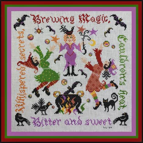 Tempting Tangles Designs "Brewing Magic" Counted Cross Stitch Pattern, Chart, Pattern Only