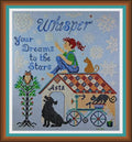 Tempting Tangles Designs "Whisper To The Stars" Counted Cross Stitch Pattern, Chart, Pattern Only