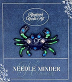 KINGSLAND NEEDLE MINDER ~ Blue Crab Needle Minder, Needle Dock, Needle Nanny, Canvas Magnet, Needle Garage, Needleminder