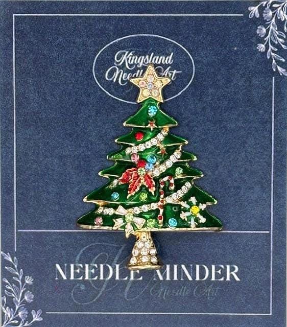 KINGSLAND NEEDLE MINDER ~ Green Christmas Tree Needle Minder, Needle Dock, Needle Nanny, Magnet, Needle Garage, Needleminder