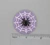 BEAU VERRE ART "Halloween Spider On Web Fused Glass Needle Minder"  Magnet  Needleminder  One-of-a-Kind  Handcrafted by Kelly 6073