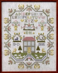 Moira Blackburn Traditional Sampler Chart "Country House Sampler" Counted Cross Stitch Pattern, Chart, Sampler, Pattern Only