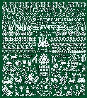 LONG DOG SAMPLERS "Bristol Fashion"  Counted Cross Stitch Pattern  Sampler, Pattern Only