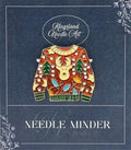 KINGSLAND NEEDLE MINDER ~ Christmas Sweater Needle Minder, Needle Dock, Needle Nanny, Canvas Magnet, Needle Garage, Needleminder