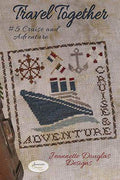 JEANNETTE DOUGLAS DESIGNS "Travel Together #5 Cruise and Adventure" Counted Cross Stitch Pattern, Chart, Pattern Only